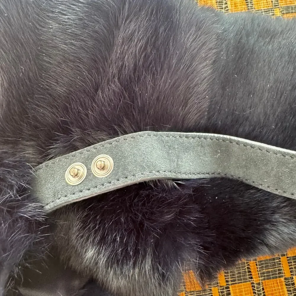 NWOT Max Mara Attinia Rabbit Fur Trapper Hat / Headband